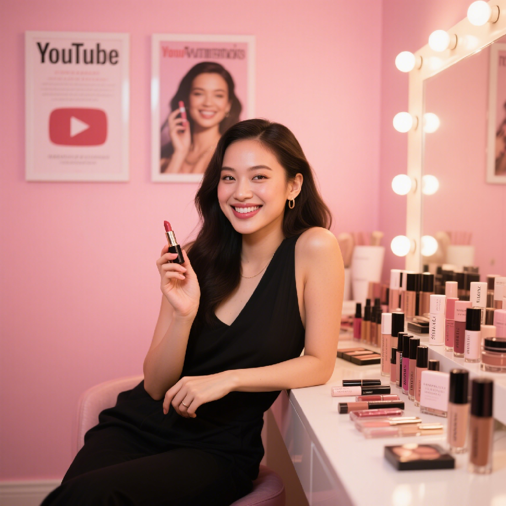 美妆品牌 YouTube 网红联名推广