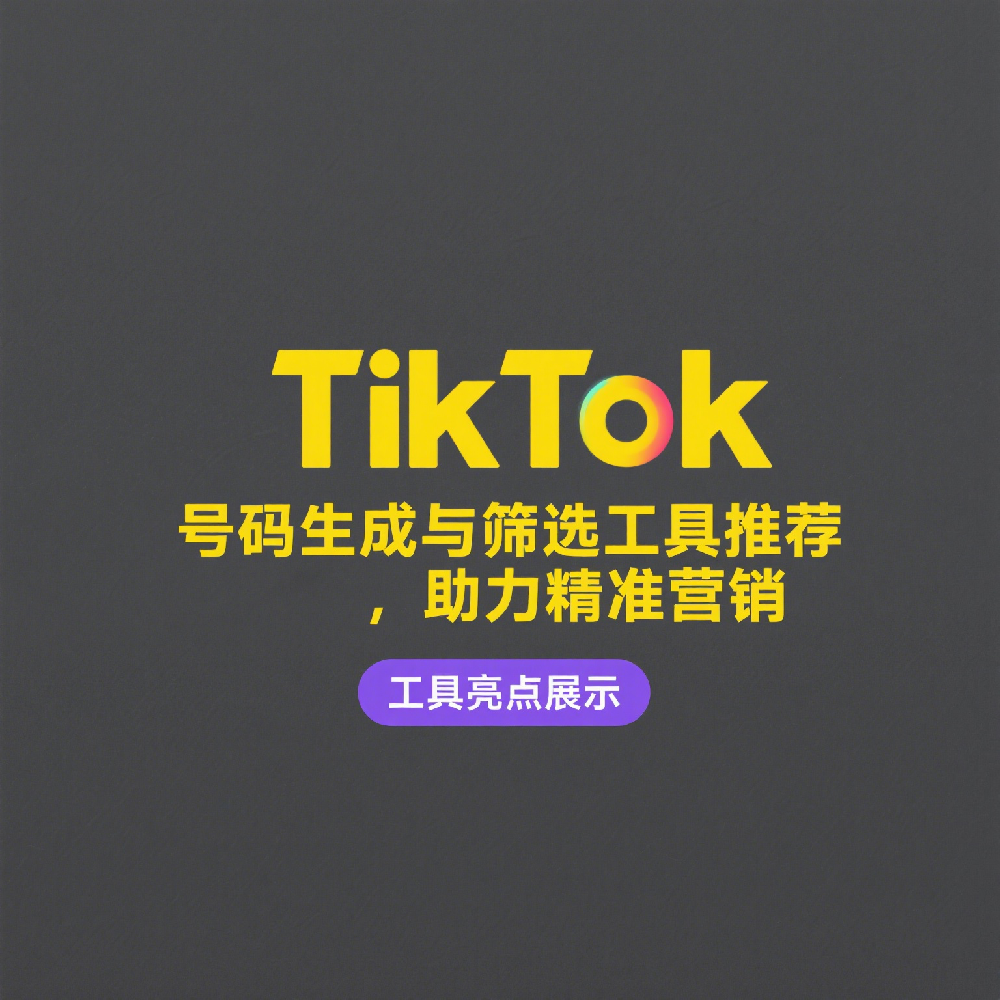 TikTok号码生成与筛选工具推荐，助力精准营销