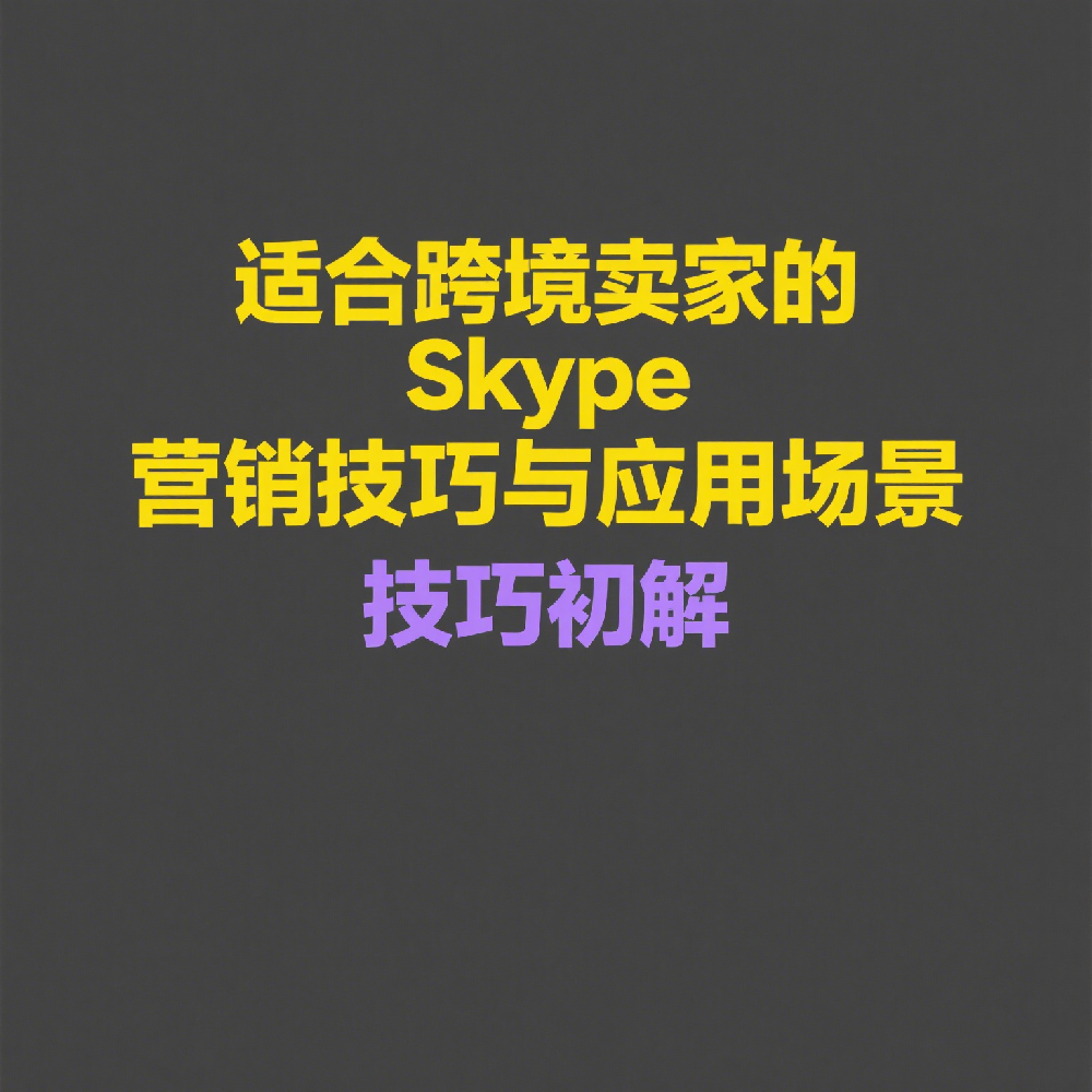 适合跨境卖家的Skype营销技巧与应用场景