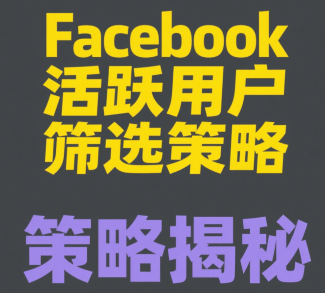 如何高效筛选Facebook活跃用户数据？实用方法与号码生成技巧
